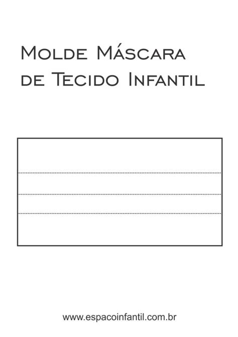 Como fazer máscara de tecido infantil Moldes e Medidas