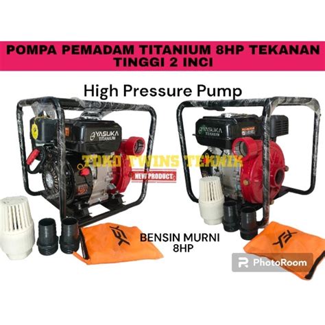 Jual Mesin Pompa Pemadam 2 Yasuka Titanium 8HP High Pressure Pump