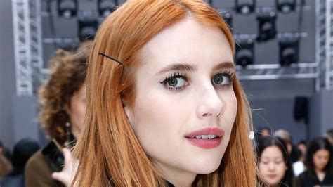 Emma Roberts Debuts Brunette Hair For Coachella Allure