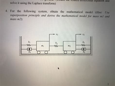 Solved For The Following System Obtain The Mathematical