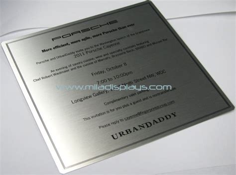 Metal Nameplates Stainless Steel Name Tags Aluminum Name Plates