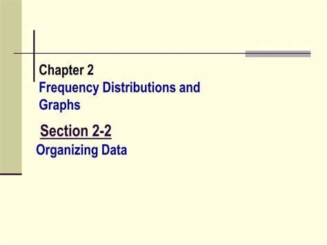 Ppt Chapter Frequency Distributions And Graphs Powerpoint