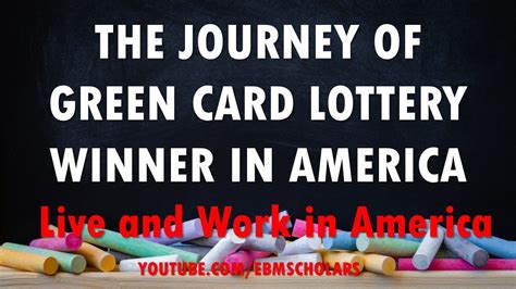 Journey Of The Green Card Lottery Winner In America Youtube