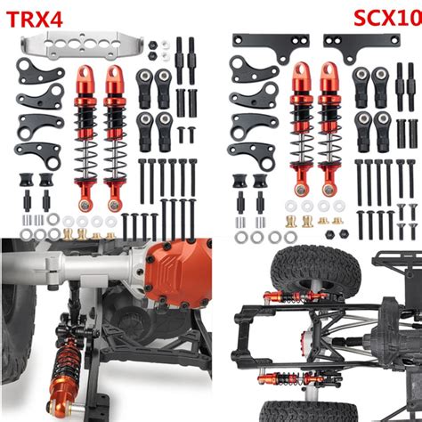 RC Car Metal Cantilever Suspension Shock Kit for 1/10 Axial SCX10 90046 TRX4 RC Crawler Car ...