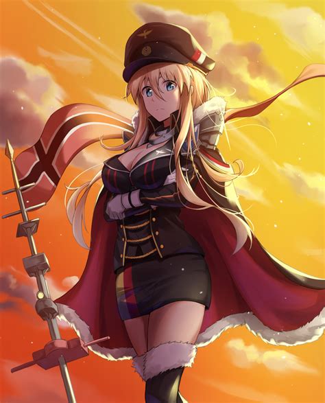 Fondos De Pantalla Anime Chicas Anime Azur Lane Bismarck Azur Lane Pelo Largo Rubia Solo