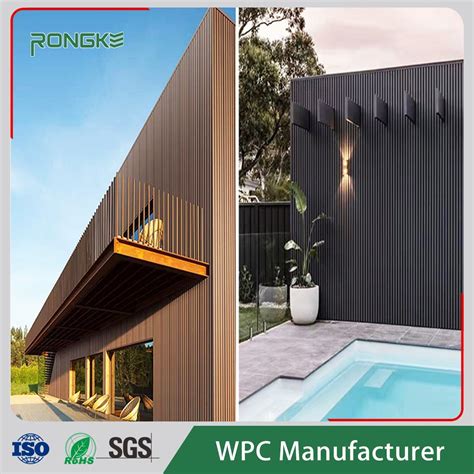 High Quality Outdoor Waterproof Wpc Wall Panel Co Extrusion Wood Plastic Composite Wpc Great