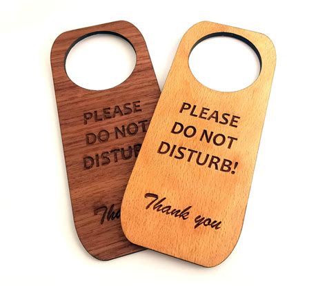 Personalized Do Not Disturb Wooden Door Sign Custom Side Etsy