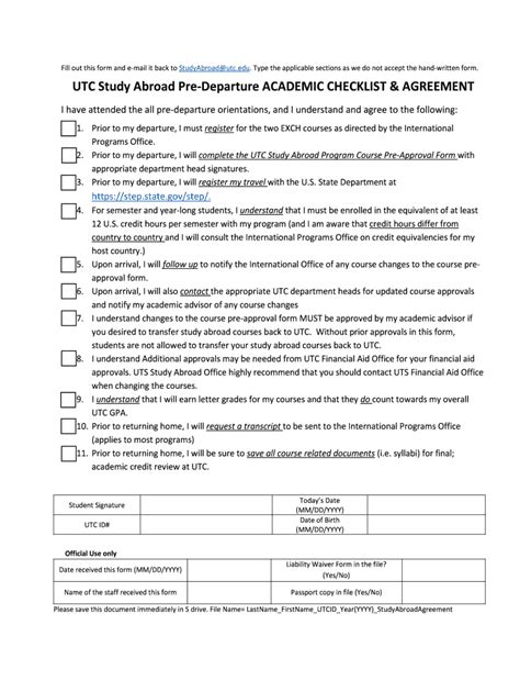 Fillable Online Utc Fill Out This Form And E Mail It Back To