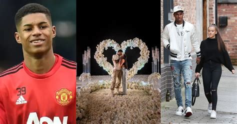 Man U star, Marcus Rashford engaged to his childhood sweetheart, Lucia Loi (Photo) - YabaLeftOnline