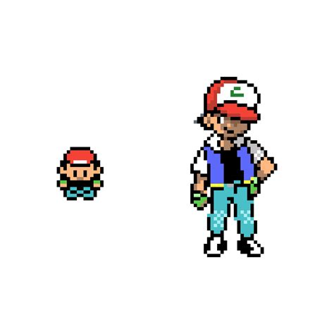 Editing Pokemon Trainer Ash Pokemon Red Blue And Yellow Vers Free