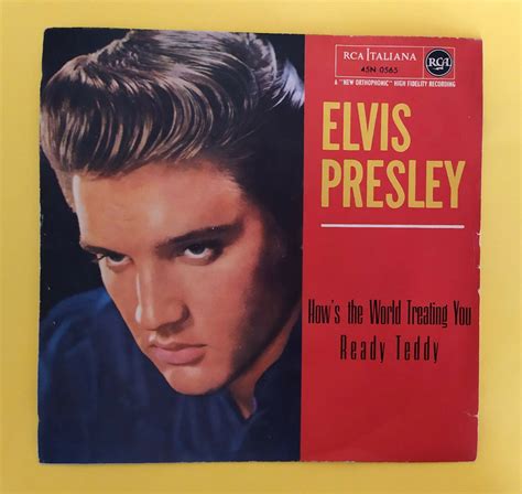 Popsike ELVIS PRESLEY 45 RPM ITALY 45N 0565 HOW S THE WORLD