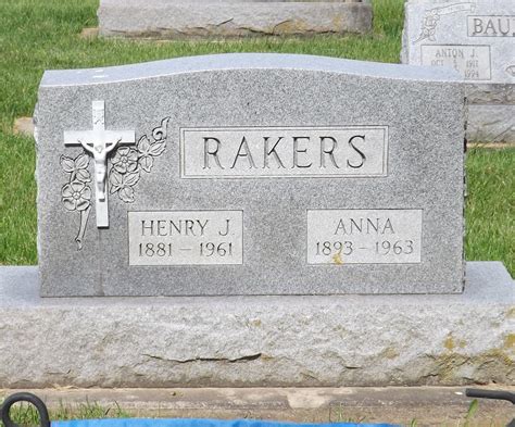 Anna T Fehlker Rakers M Morial Find A Grave