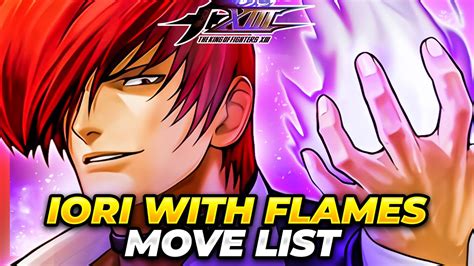 Iori With The Power Of Flames Ex Iori Move List The King Of