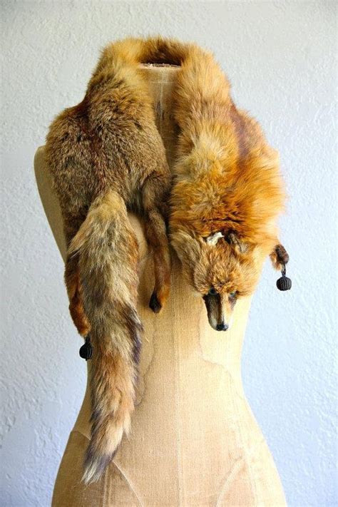 Fox Fur Shawl Fox Fur Scarf Vintage Fur Fur