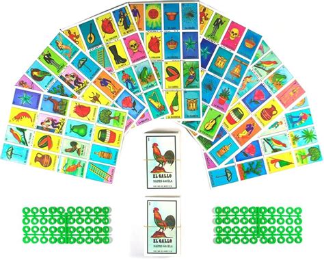 Loteria Mexicana Board Game Kit Loteria Mexicana Bingo Game For👊