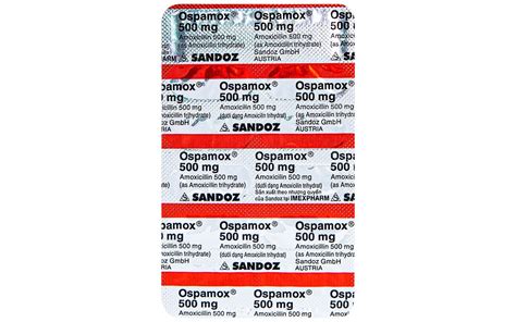 Thuốc Kháng Sinh Ospamox 500mg Điều Trị Nhiễm Khuẩn Vỉ 10 Viên Nhà