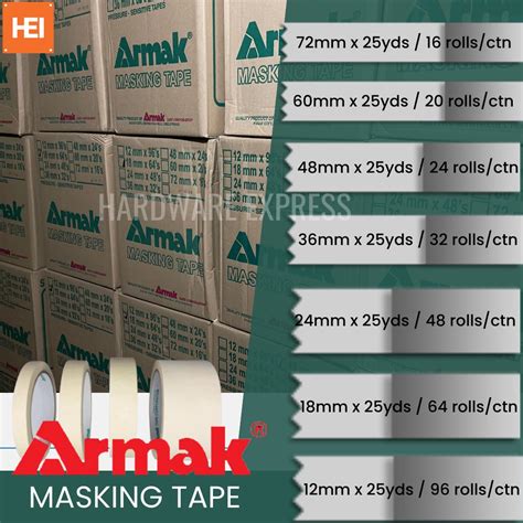 Armak Masking Tape Per Box Shopee Philippines