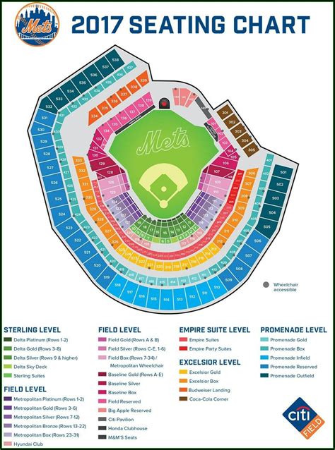 Citi Field Seating Chart With Rows And Seat Numbers Maps Resume