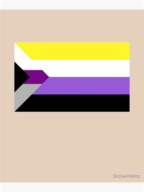 Demisexual Nonbinary Flag Colors Poster For Sale By Stickerpolitics