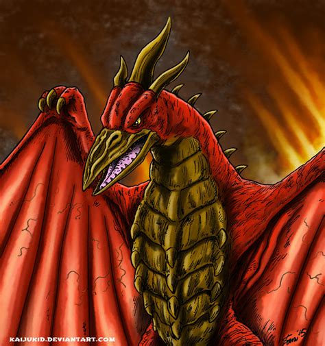 Fire Rodan Commission by kaijukid on DeviantArt