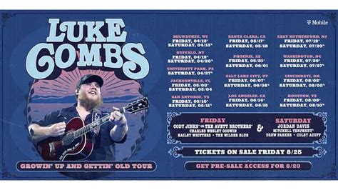 Luke Combs Announces 2024 Growin Up And Gettin Old Tour