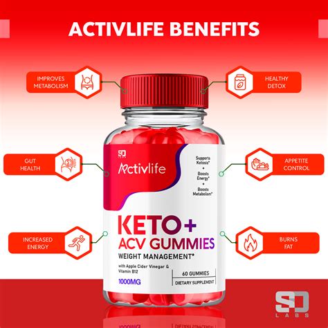 5 Pack Activlife Keto Gummies Activlife Acv Gummies Weight Loss 300