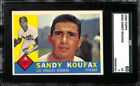 Lot Detail Lot Of 3 Topps Sandy Koufax Graded Cards 1959 60 And 62