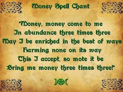 Merlin's Magickal Mistress: Money Spell