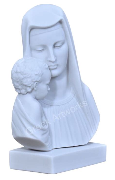 Virgin Mary Holy Mother Jesus Christ Madonna Bust Greek Statue