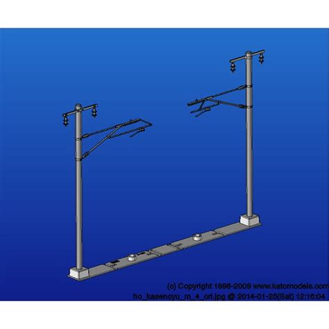 Ho 5 054 単線ワイド架線柱 12本入張力調整装置付 カトー カトー 5 054 Joshin Webショップ 通販