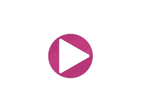 vector play button icon branding pink sharp vector branding pink