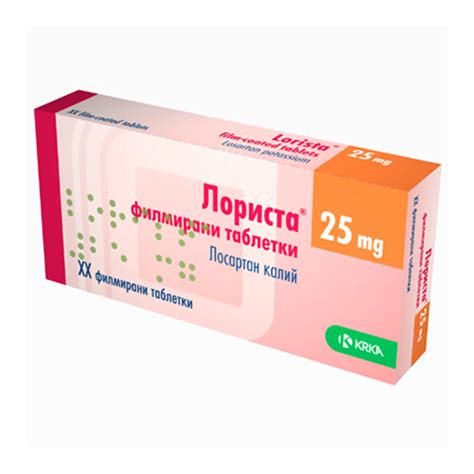 Лориста 100 mg филмирани таблетки | Крка България ЕООД