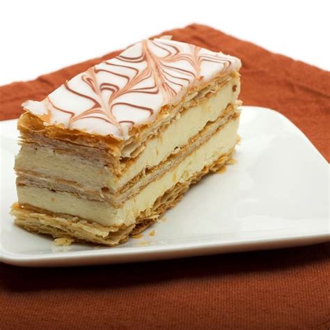 Mille feuille classique à la crème pâtissière Receta Pastel mil