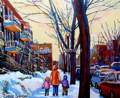 FAMOUS CANADIAN PAINTINGS OF URBAN LIFE BY CANADIAN ARTIST CAROLE