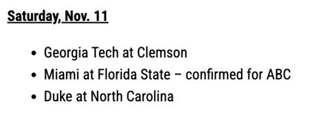 TV Information Announced, Kickoff Time Pending For FSU's Rivalry Game ...