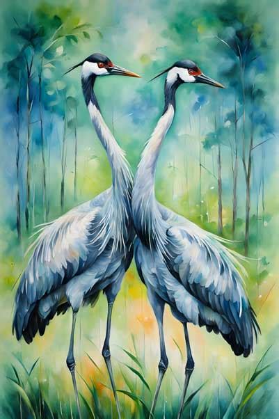 crane painting  guidance support vastu art  mentorship
