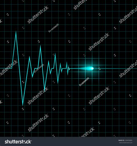 Heart Cardiogram Vector Illustration Stock Vector 228450895 Shutterstock