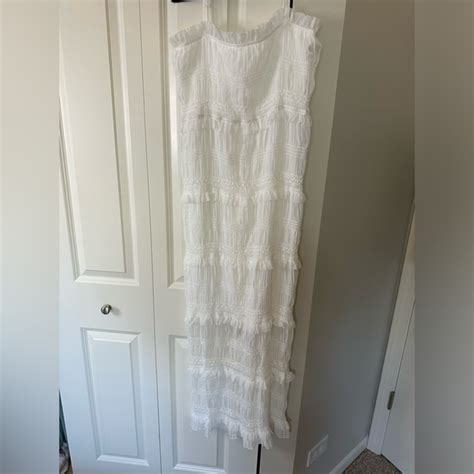Commense Dresses Commense Adjustable Strap Maxi White Dress Poshmark