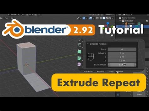 How To Use Extrude Repeat In Blender Youtube