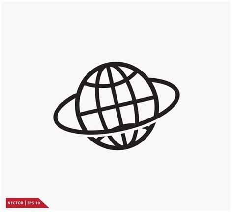 Premium Vector Globe Icon Vector Logo Design Illustration