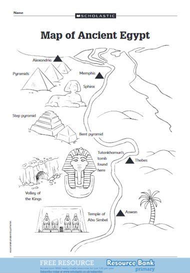 Map Of Ancient Egypt Free Primary Ks2 Teaching Resource Scholastic Ancient Egypt Map