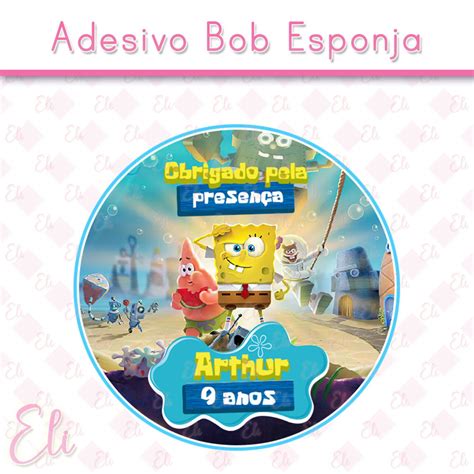 Adesivos Personalizados Bob Esponja Elo Produtos Especiais