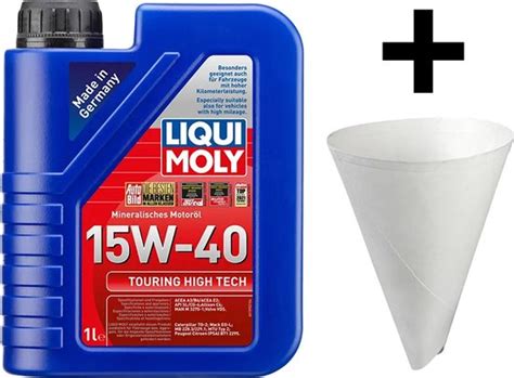 Liqui Moly Touring High Tech 15w40 Hogedrukreiniger Olie 1 Liter Bol