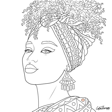 Desenhos Afros Para Colorir Braincp