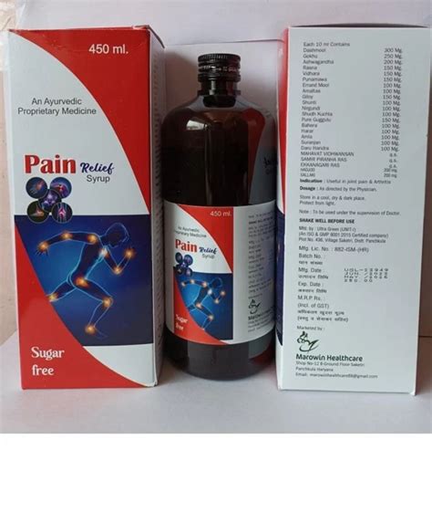 Pain Relief Syrup 450 Ml At Rs 250 Bottle In Panchkula ID 2854106276548