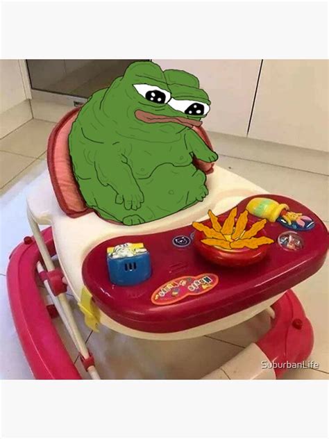 Fat Baby Pepe Eating Tendies Photographic Print For Sale By