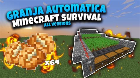 Como Hacer Una Granja Automática Minecraft Youtube