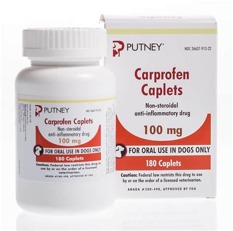 Carprofen Caplets 100 mg, 180 ct | Santa Cruz Animal Health