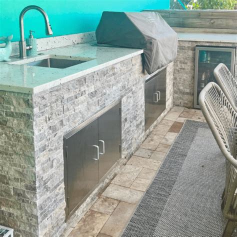 Best Outdoor Kitchen Tile What Materials To Use Amazing Ideas