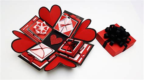 Diy Explosion Box Idea For Anniversary Valentine S Day Explosion